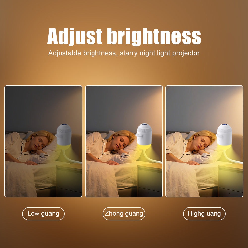 4K LED Baby Night Light Projector Ocean/Moon/Star